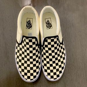 Vans size 11.5 mens black and white checkerboard